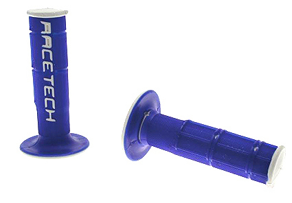Poign�es caoutchouc gris bleu Racetech