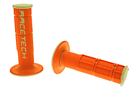 Poign�es caoutchouc gris orange Racetech