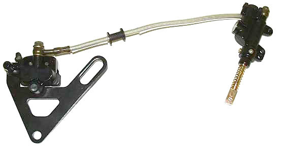 Frein arri�re complet, axe roue 12mm, longueur durit 350mm