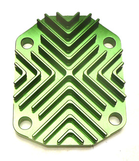 Cache sup�rieur de culasse CNC vert