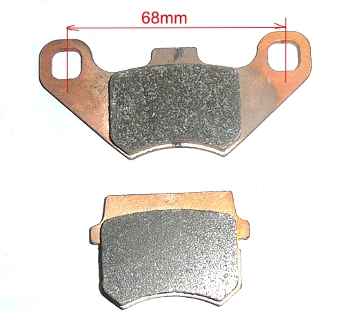 Plaquettes de frein simple piston -m�tal-