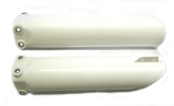Plastiques blanc protection fourche style Marzocchi