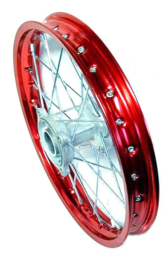 Roue avant alu 14'' rouge AGB29, SOHOO PRO2, AM-D5, RX145
