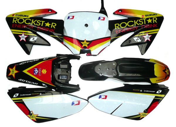 Stickers ROCKSTAR pour plastique forme CRF70
