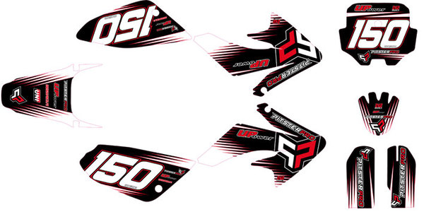 Stickers PITSTERPRO 2011 pour plastique forme CRF70