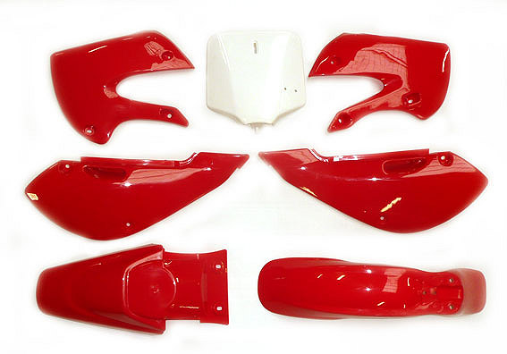 Kit plastique rouge KLX110