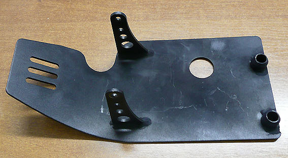 Sabot moteur alu anodis� noir -culasse type CRF-