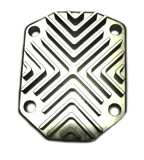 Cache sup�rieur de culasse CNC silver