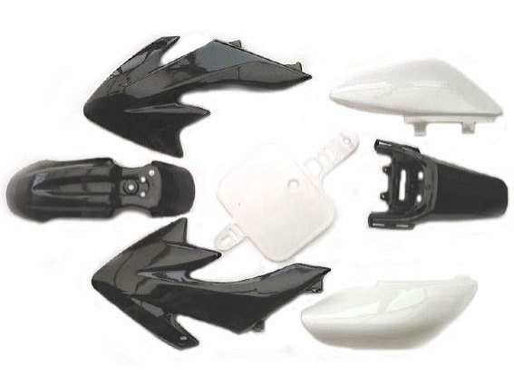 Kit de plastique noir type CRF50 -plaque blanche-