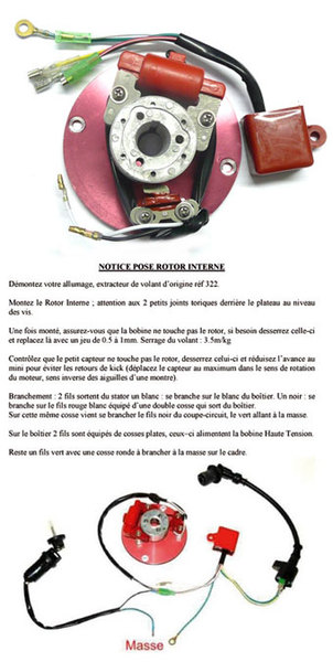 Schema allumage rotor interne dirt