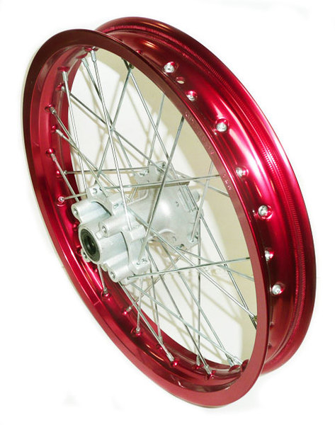Roue arri�re alu rouge 18'' AGB30, AM-D8, XB30 -58mm-