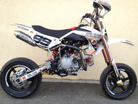 PITSTERPRO LXR150 MOTARD Benjy, moteur UPower 4S, roues à baton, Dunlop TT92-Pit-bike