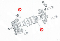 Kit réparation étrier frein arrière Formula pour pit bike Bucci F6 F15 et F15R-Pit-bike-PIECES BUCCI MOTO MX ET SUPERMOTARD-Pièces détachées F15 - F15R-Frein BUCCI