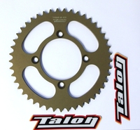 Couronne TALON alu CNC 420 44 dents -alésage 76mm--Pit-bike