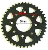 Couronne acier 41dents 420 intérieur 58mm-Pit-bike