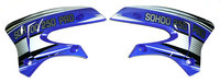 Paire ouies bleues AGB30, AM-D8, PRO2, RX250-Pit-bike