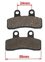 Plaquettes frein pit bike Apollo AGB27, AGB29, Sohoo Pro 2, AM-D5, Poison-Pit-bike