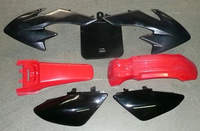 Kit de plastique noir/rouge type CRF50 +5cm-Pit-bike