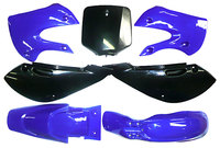 Kit plastique bleu/noir KLX/SP4/RSR08/AMD15/POISON...-Pit-bike