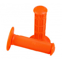 Poignées caoutchouc orange MX-Pit-bike