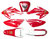 Stickers MONSTER rouge pour plastique pit bike forme CRF70-Pit-bike