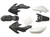 Kit de plastique noir pitbike type CRF50 -plaque blanche--Pit-bike