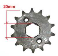 arbre 20mm-Pit-bike-Partie cycle-trans. secondaire-Pignon 420