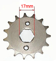 arbre 17mm-Pit-bike-Partie cycle-trans. secondaire-Pignon 420